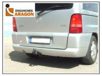 7 399 р. ТСУ для MERCEDES Clase V 1996-2003, MERCEDES Vito (W638) 1996-2003, Тип шара: Горизонтальный, условно-съемный (лебединая шея) (A)  Мерседес Бенц Aragon e4108ba  с доставкой в г. Кемерово. Увеличить фотографию 1