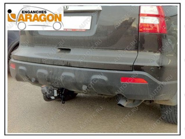 14 349 р. ТСУ для HONDA CR-V 2007-2012, Тип шара: Горизонтальный, условно-съемный (лебединая шея) (A)  Хонда ЦРВ Aragon e2401ca  с доставкой в г. Кемерово