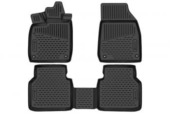 2 899 р. Коврики 3D в салон подходят для VOLKSWAGEN ID.4 2020-, кроссовер, battery electric, USA, 3шт. (полиуретан)  Фольксваген Ид.4 Element element3dan0327210k  с доставкой в г. Кемерово. Увеличить фотографию 1