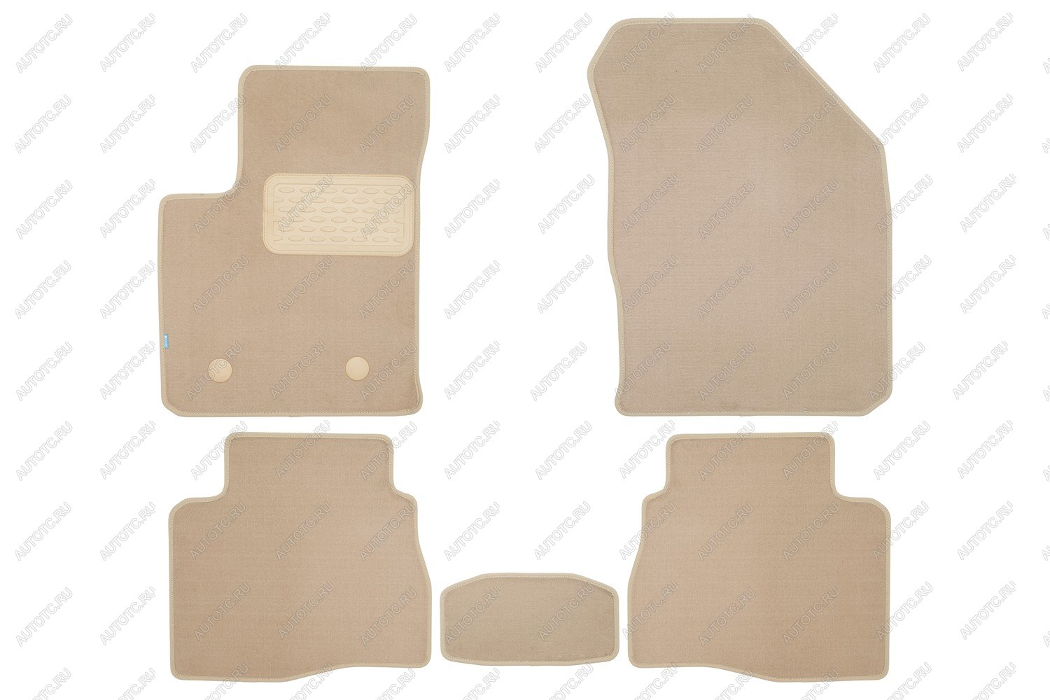 4 199 р. Коврики в салон Klever Premium KAIYI E5 2022- сед., 5шт. (текстиль, бежевые)  Каию Е5 Klever klever0412400122112kh  с доставкой в г. Кемерово