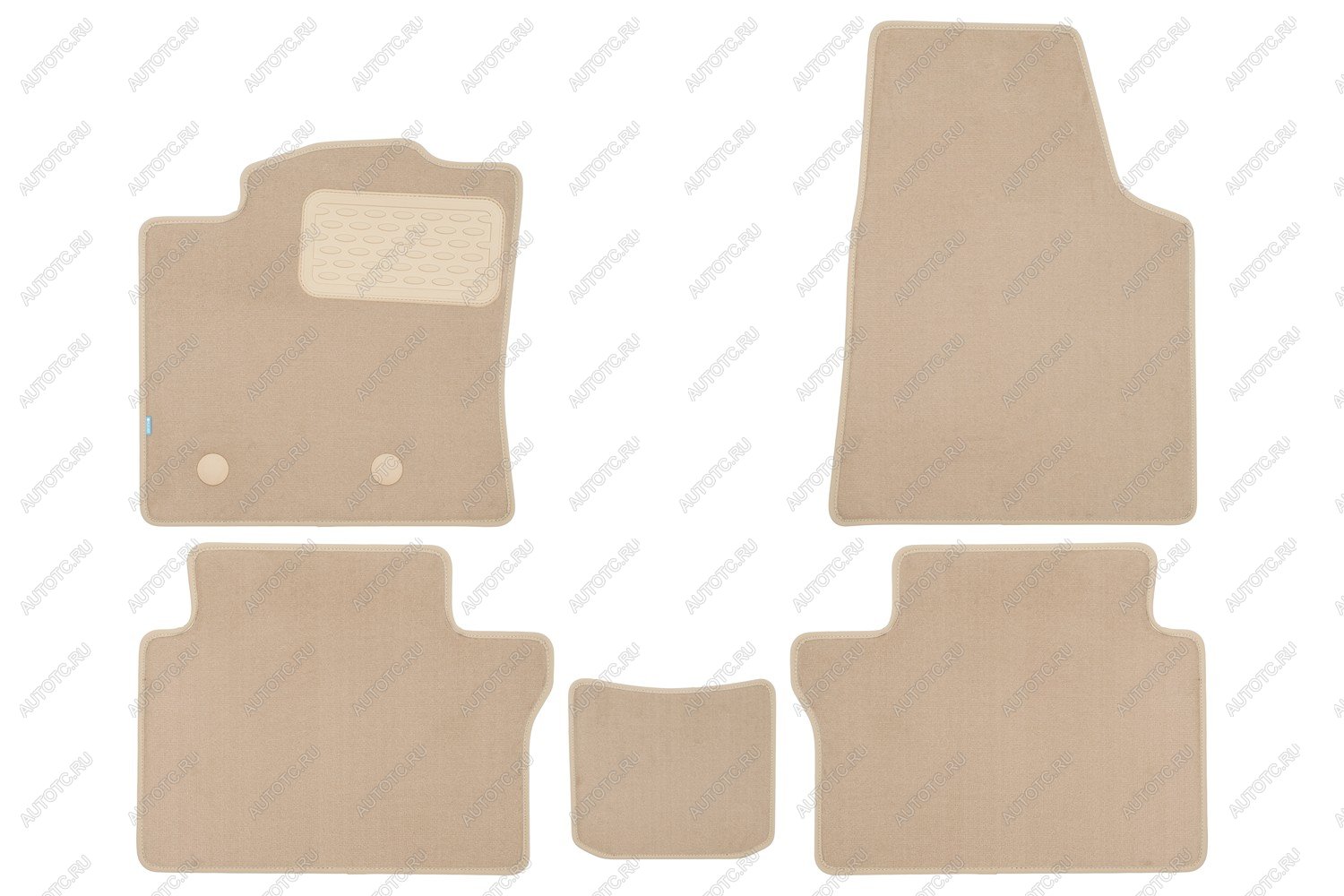 4 299 р. Коврики в салон Klever Premium FAW Bestune B70 2020- сед., 5шт. (текстиль, бежевые)  ФАВ Бестюн Б70 Klever klever0406201722112kh  с доставкой в г. Кемерово