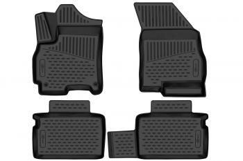 5 399 р. Коврики 3D в салон подходят для CHERY Tiggo 4 (I, Ir) 2017-  4 PRO 2020-, кросс, 4 шт. (ПУ, повышенная износостойкость)  Черри Тигго 4 Про FORMAT format.3da04948210  с доставкой в г. Кемерово. Увеличить фотографию 1