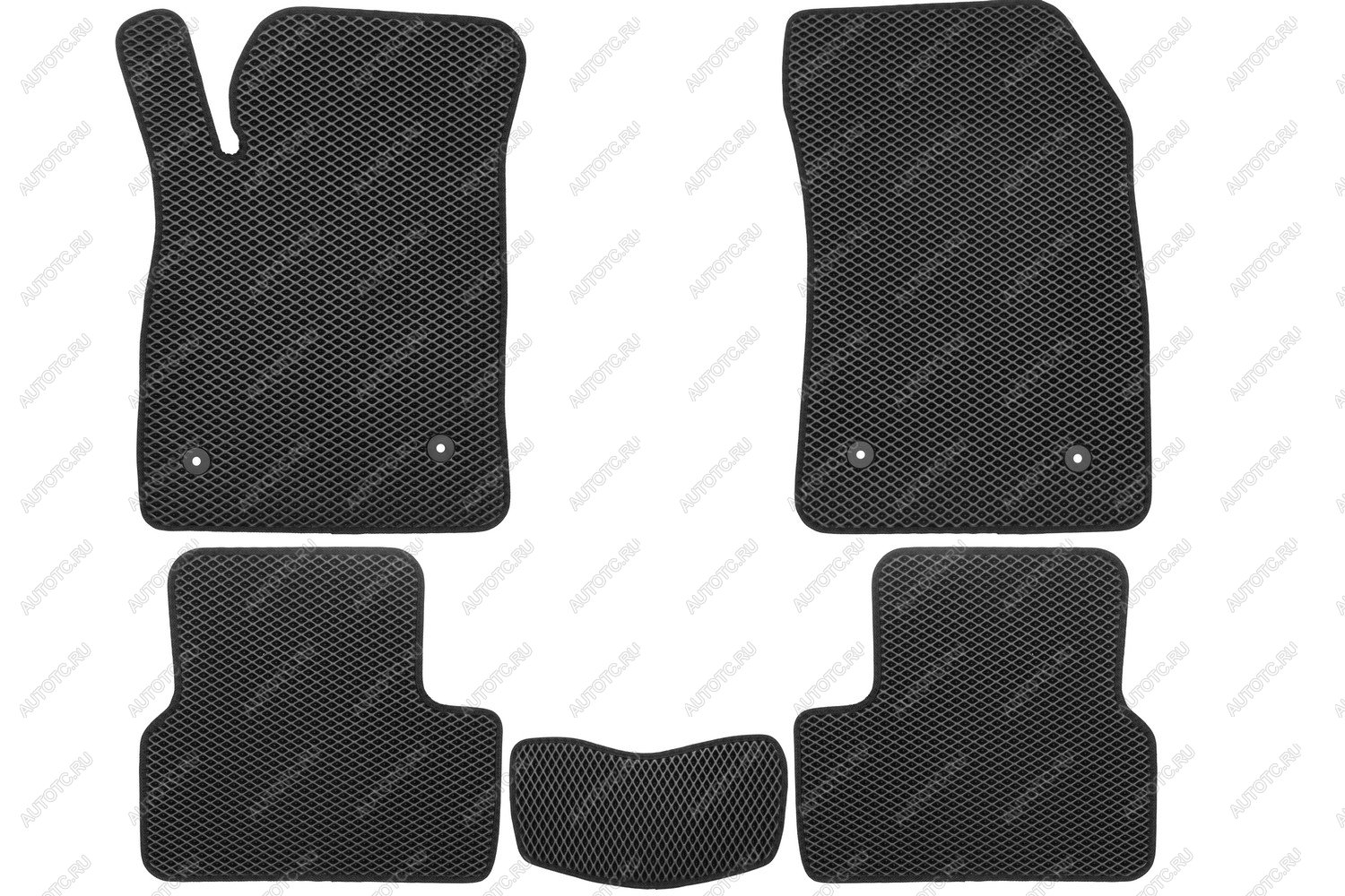 3 099 р. Коврики в салон EVA подходят для CHEVROLET Cruze 2008-2016 I, Ir,  2008-2016 (черная окантовка), 5шт.  Шевроле Круз Klever eva.b.0500801322110k  с доставкой в г. Кемерово