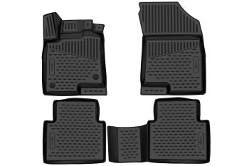 5 399 р. Коврики 3D в салон, подходят для HAVAL Jolion 2021-, 4WD, Внед, 5 дв., 4шт. (ПУ, повышенная износостойкость)  Хавал Джолион FORMAT format.3da66905210k  с доставкой в г. Кемерово. Увеличить фотографию 1