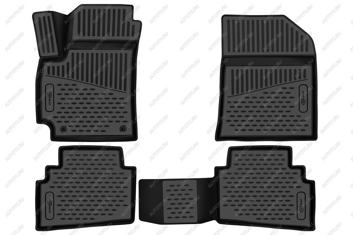 4 099 р. Коврики 3D в салон подходят для KIA Seltos, 2WD4WD, 2020-. кросс, 4шт. (ПУ, повышенная износостойкость)  Киа Селтос FORMAT format.3d02441210  с доставкой в г. Кемерово