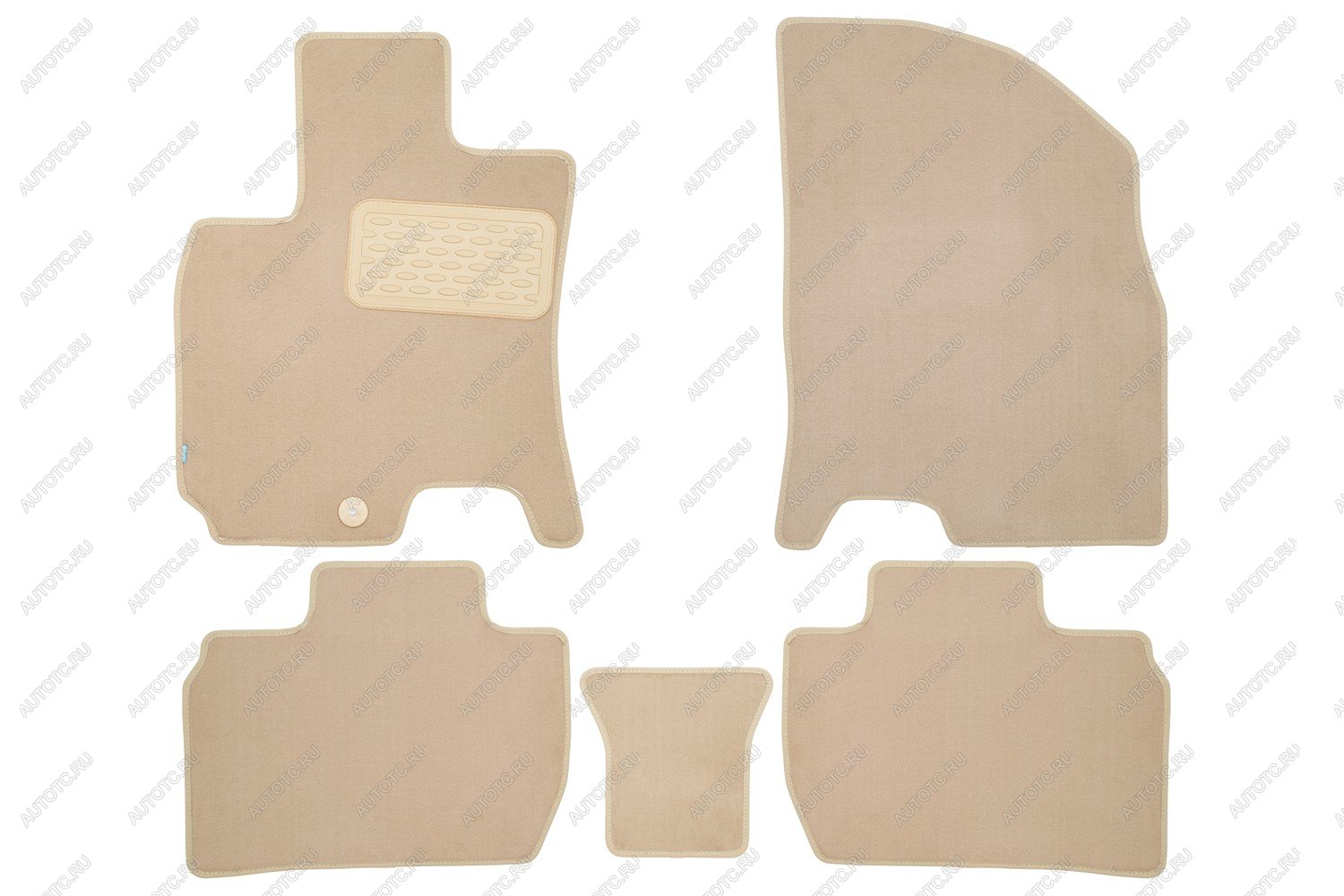 4 299 р. Коврики в салон Klever Premium BAIC U5 2023-, сед, 5шт. (текстиль, бежевые)  Ю5  БАИК Ю5 Klever klever0412500122112kh  с доставкой в г. Кемерово