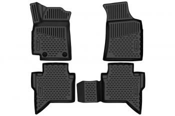 2 699 р. Коврики 3D в салон подходят для JAC T6 2015-, 4шт. (полиуретан)  Джак Т6 Element element3da15115210k  с доставкой в г. Кемерово. Увеличить фотографию 1