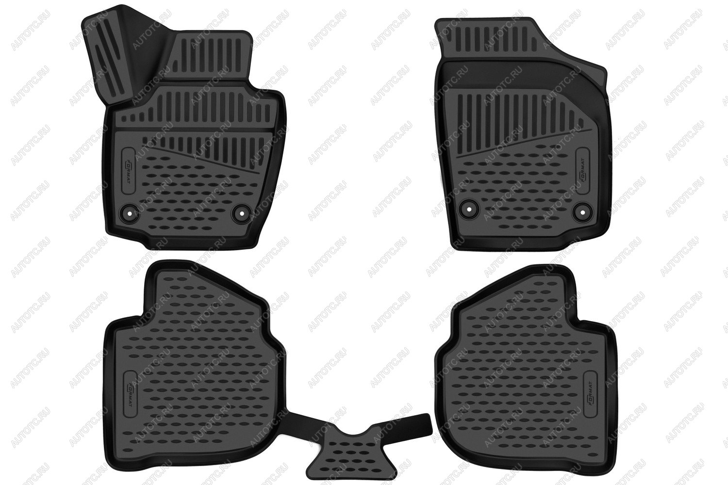 5 399 р. Коврики 3D в салон подходят для VOLKSWAGEN Polo (VI) 2020-, 4шт. (ПУ, повышенная износостойкость)  Фольксваген Поло FORMAT format.3d02433210k  с доставкой в г. Кемерово