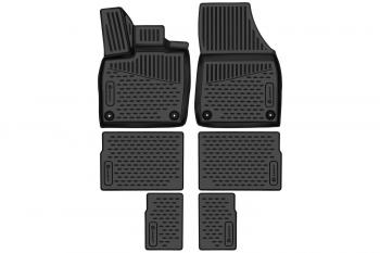 3 599 р. Коврики 3D в салон подходят для VOLKSWAGEN ID.6 (I) 2021-, 7 мест, 6шт. (полиуретан)  Фольксваген Ид.6 Element element3da67269210k  с доставкой в г. Кемерово. Увеличить фотографию 1