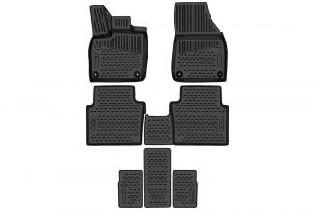 3 679 р. Коврики 3D в салон подходят для VOLKSWAGEN ID.6 (I) 2021 -, 6 мест, 7шт. (полиуретан)  Фольксваген Ид.6 Element element3da67270210k  с доставкой в г. Кемерово. Увеличить фотографию 1