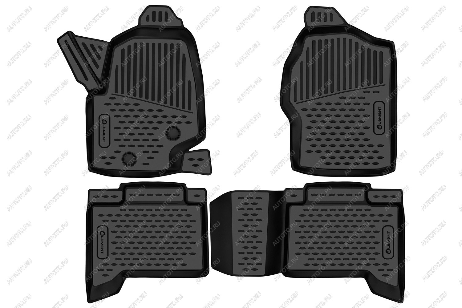 2 899 р. Коврики 3D в салон подходят для BAIC BJ40 2023 - 4шт. (полиуретан)  Би Джей 40 Element element3dan0609210k  с доставкой в г. Кемерово