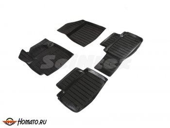 3 099 р. Комплект ковриков салона Seintex Сетка (к-т) Changan CS55 Plus (2021-2025) (Черный)  с доставкой в г. Кемерово. Увеличить фотографию 2