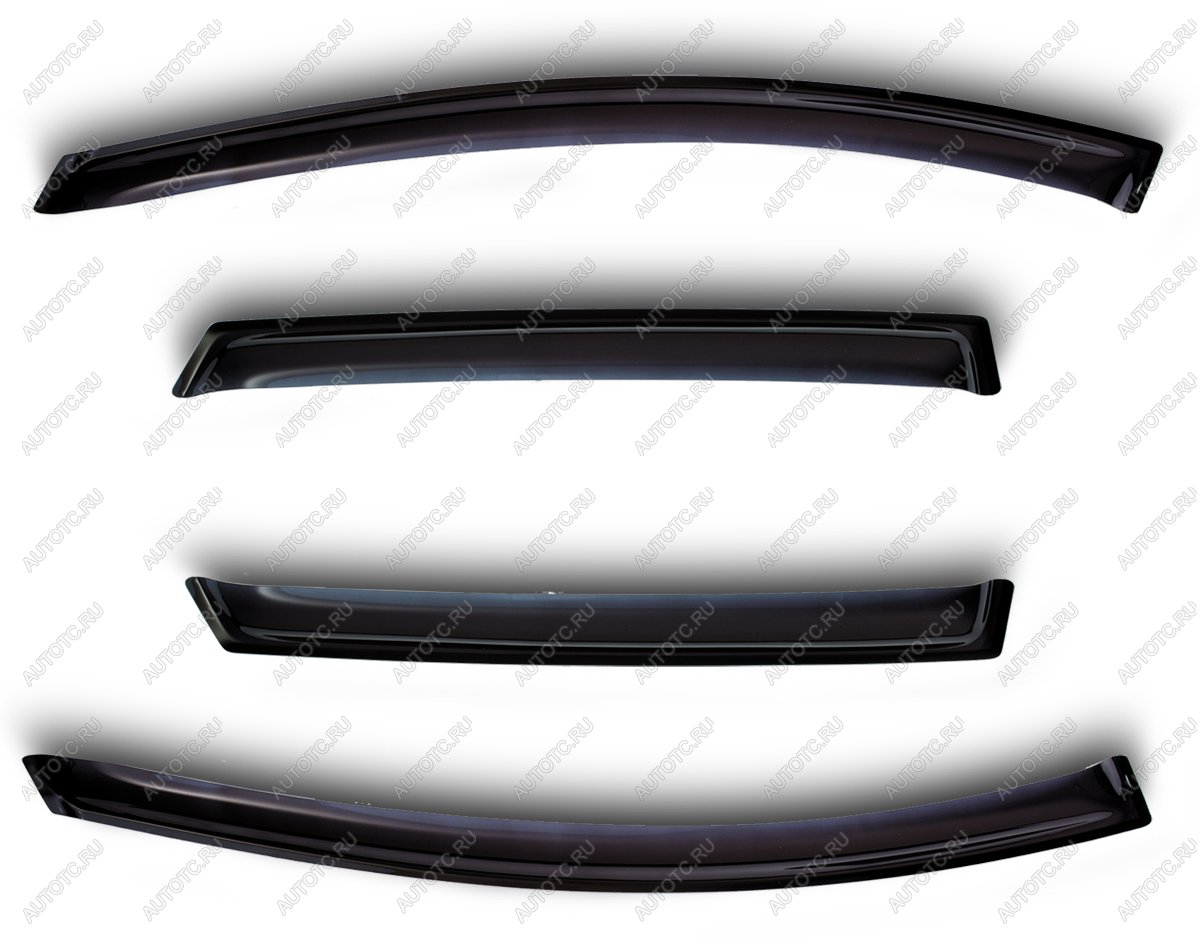 1 039 р. Дефлекторы боковых окон Ford Mondeo, 2015-2019Fusion, 2012-2020, 4ч., темныйхром  Форд Мондео SIM nld.sfomon1532-cr  с доставкой в г. Кемерово