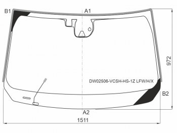 14 449 р. Стекло лобовое (Обогрев щеток Камера Датчик дождя Молдинг) Jeep Cherokee 18-21 XYG DW02506-VCSH-HS-1Z LFW/H/X  с доставкой в г. Кемерово. Увеличить фотографию 1