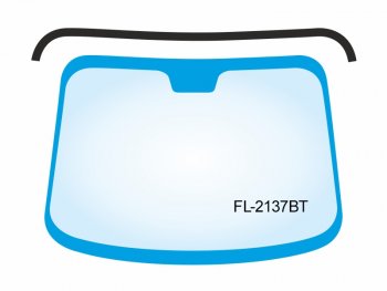 799 р. Молдинг лобового стекла (Сверху) BMW X5 99-06 FLEXLINE FL-2137BT  с доставкой в г. Кемерово. Увеличить фотографию 1