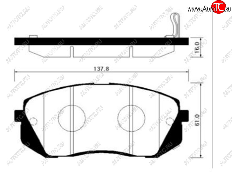 2 699 р. Колодки тормозные передние FR-FL SAT   Hyundai I40  1 VF - IX35 ( LM,  NU)  с доставкой в г. Кемерово