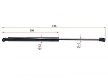 Упор крышки багажника HOSU Volkswagen Tiguan  NF (2006-2011) дорестайлинг