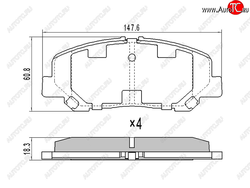 1 389 р. Колодки тормозные передние FR-FL SAT Toyota Alphard H20 дорестайлинг (2008-2011)  с доставкой в г. Кемерово