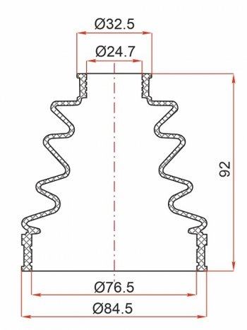 369 р. Пыльник шруса внутренний TOYOTA GAIA 98-02SSANGYONG ACTYON 06-REXTON 01-18 SAT ST-105-0061  с доставкой в г. Кемерово. Увеличить фотографию 1