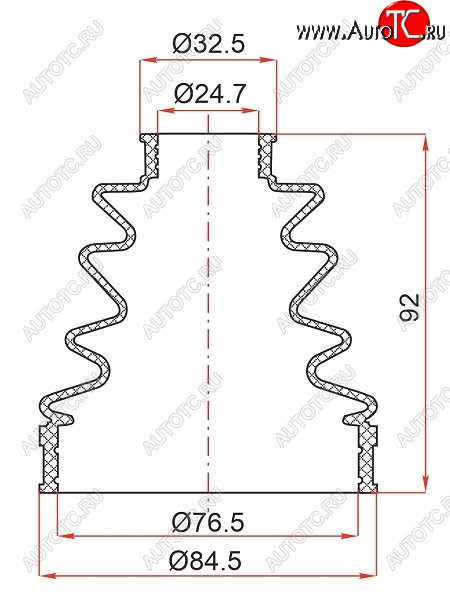 369 р. Пыльник шруса внутренний TOYOTA GAIA 98-02SSANGYONG ACTYON 06-REXTON 01-18 SAT ST-105-0061  с доставкой в г. Кемерово