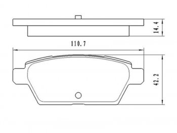 729 р. Колодки тормозные задние RH-LH SAT  Mazda 6 ( GG,  GG, GY) (2002-2008) лифтбэк дорестайлинг, седан дорестайлинг, универсал дорестайлинг, лифтбэк рестайлинг, седан рестайлинг, универсал рестайлинг  с доставкой в г. Кемерово. Увеличить фотографию 1