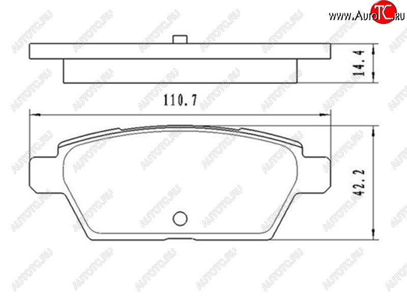 729 р. Колодки тормозные задние RH-LH SAT  Mazda 6 ( GG,  GG, GY) (2002-2008) лифтбэк дорестайлинг, седан дорестайлинг, универсал дорестайлинг, лифтбэк рестайлинг, седан рестайлинг, универсал рестайлинг  с доставкой в г. Кемерово