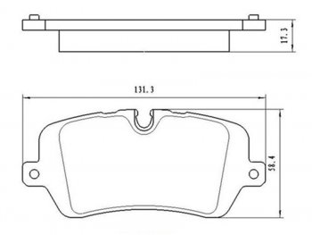Копируемое: Колодки тормозные задние LH-RH SAT Land Rover Range Rover 4 L405 рестайлинг (2017-2022)