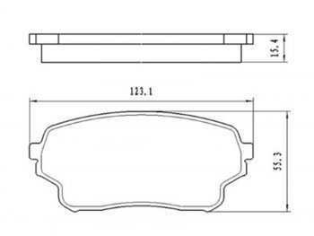 959 р. Колодки тормозные передние FR-FL SAT  Suzuki Grand Vitara ( FTB03 3 двери,  3TD62, TL52 5 дверей) - Grand Vitara XL7  с доставкой в г. Кемерово. Увеличить фотографию 1