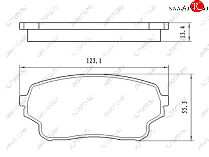 959 р. Колодки тормозные передние FR-FL SAT  Suzuki Grand Vitara ( FTB03 3 двери,  3TD62, TL52 5 дверей) - Grand Vitara XL7  с доставкой в г. Кемерово