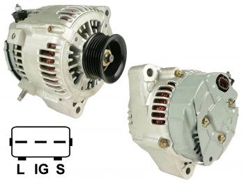Генератор TOYOTA LAND CRUISER 100LEXUS LX470 4.7 12V 100A 98-07 2UZFE SAT ST-85-0068
