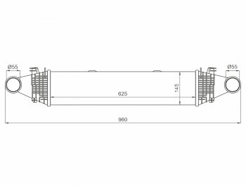 Интеркулер MERCEDES BENZ C-CLASS W204 06-14E-CLASS W212 09-GLK X204 08- SAT ST-A2045000200