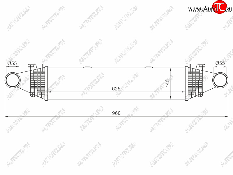 8 799 р. Интеркулер MERCEDES BENZ C-CLASS W204 06-14E-CLASS W212 09-GLK X204 08- SAT ST-A2045000200  с доставкой в г. Кемерово