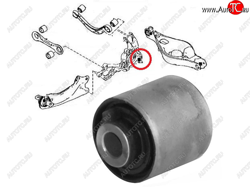 519 р. Сайлентблок Mazda 6 07-12  Subaru Forester 97-02  Impreza 92-00  Legacy 89-03  Outback 94-03  M SAT ST-GS1D-26-11XB-U  с доставкой в г. Кемерово