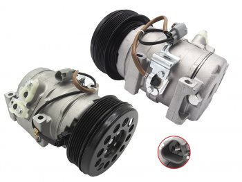 19 699 р. Компрессор кондиционера Toyota Harrier (XU30) 03-13  Lexus ES 01-06  RX 03-09  Toyota Avalon 99-0 SAT ST-LX46-396-A0  с доставкой в г. Кемерово. Увеличить фотографию 1