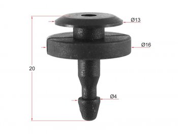 Клипса фиксатор NISSAN (1 шт.) SAT ST-M11604