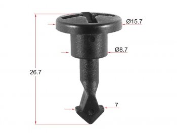 Клипса фиксатор VAG (1 шт.) SAT ST-M11287