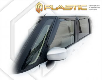 2 099 р. Дефлектора окон CA-Plastic Suzuki Solio MA37S,MA47S,MA27S хэтчбэк 5 дв. (2020-2025) (серия Сlassic полупрозрачный)  с доставкой в г. Кемерово. Увеличить фотографию 2