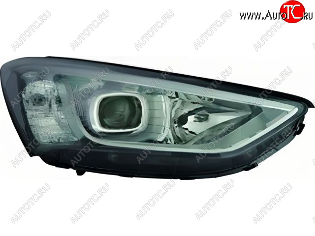 0 р. Правая фара (корректор, линзован) CHINA Hyundai Santa Fe DM дорестайлинг (2012-2016)  с доставкой в г. Кемерово