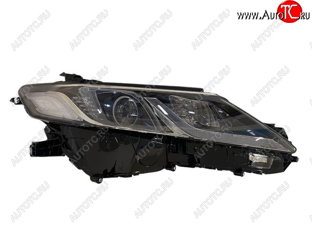 0 р. Правая фара (1 диодная полоска) CHINA Toyota Camry XV70 дорестайлинг (2017-2021)  с доставкой в г. Кемерово