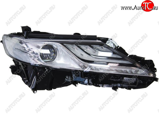 0 р. Правая фара (3 диодные полоски) CHINA Toyota Camry XV70 дорестайлинг (2017-2021)  с доставкой в г. Кемерово