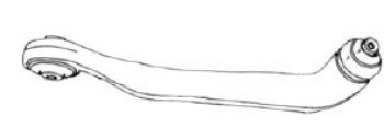 AUDI A6 04- {A8 03-} РЫЧАГ ПЕРЕДН ПОДВЕСКИ ПРАВ ВЕРХН СПЕРЕД (Тайвань) BodyParts ai0a604-810-r