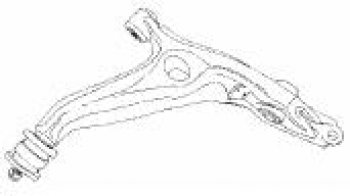 CR-V 96-02 РЫЧАГ ПЕРЕДН ПОДВЕСКИ ЛЕВ НИЖН (Тайвань) BodyParts hdcrv96-811-l