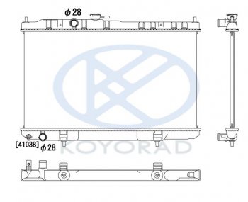 ALMERA CLASSIC РАДИАТОР ОХЛАЖДЕН MT (KOYO) BodyParts nnalc06-912