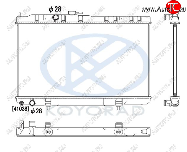 4 849 р. ALMERA CLASSIC РАДИАТОР ОХЛАЖДЕН MT (KOYO) BodyParts nnalc06-912  с доставкой в г. Кемерово