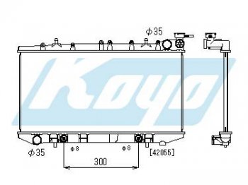 ALMERA РАДИАТОР ОХЛАЖДЕН AT 1.4 1.6 1.8 (KOYO) BodyParts nnalm95-910