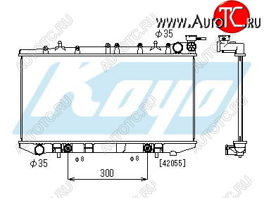 6 249 р. ALMERA РАДИАТОР ОХЛАЖДЕН AT 1.4 1.6 1.8 (KOYO) BodyParts nnalm95-910  с доставкой в г. Кемерово