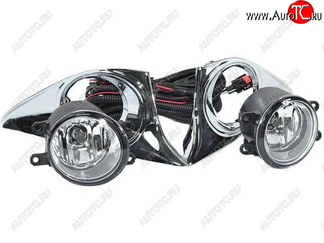 4 999 р. Комплект противотуманных фар (с проводкой, рамкой) BodyParts Toyota Camry XV50 дорестайлинг (2011-2014)  с доставкой в г. Кемерово