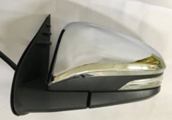 HILUX (FORTUNER 15-) ЗЕРКАЛО ЛЕВ ЭЛЕКТР С УК.ПОВОР (convex) (Тайвань) ХРОМ BodyParts tyhix15-451h-l