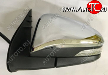 7 649 р. HILUX (FORTUNER 15-) ЗЕРКАЛО ЛЕВ ЭЛЕКТР С УК.ПОВОР (convex) (Тайвань) ХРОМ BodyParts tyhix15-451h-l  с доставкой в г. Кемерово