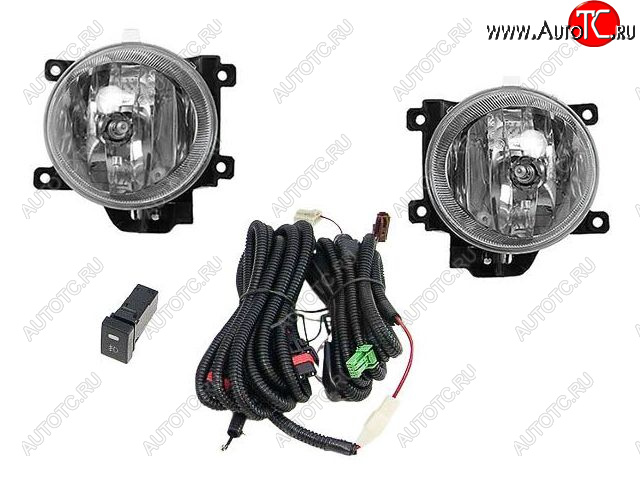 4 399 р. Комплект противотуманных фар (проводка, кнопка, пр-во Китай) BODYPARTS Toyota RAV4 XA40 5 дв. дорестайлинг (2012-2015)  с доставкой в г. Кемерово